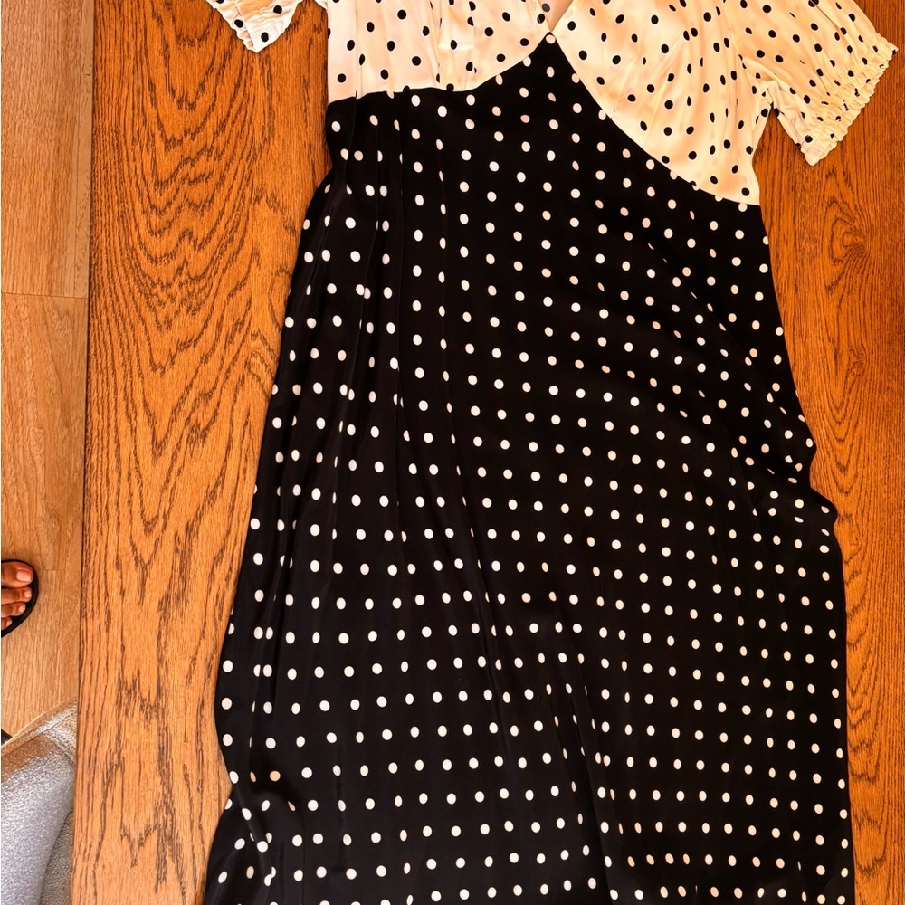 A New Day Black and White Fit and Flare Maxi Skirt - Picture 3 of 3